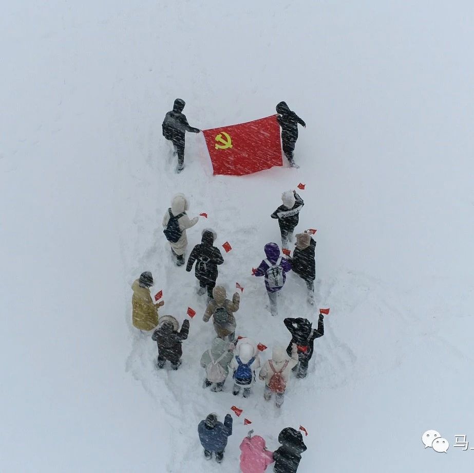 滨州医学院雪景航拍